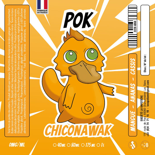 PoK Chikonawack 50 ML – Ananas, Mangue, Cassis